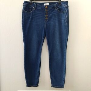 Lane Bryant Size 18 FLEX Magic Waistband Signature Fit High Rise Skinny Jeans